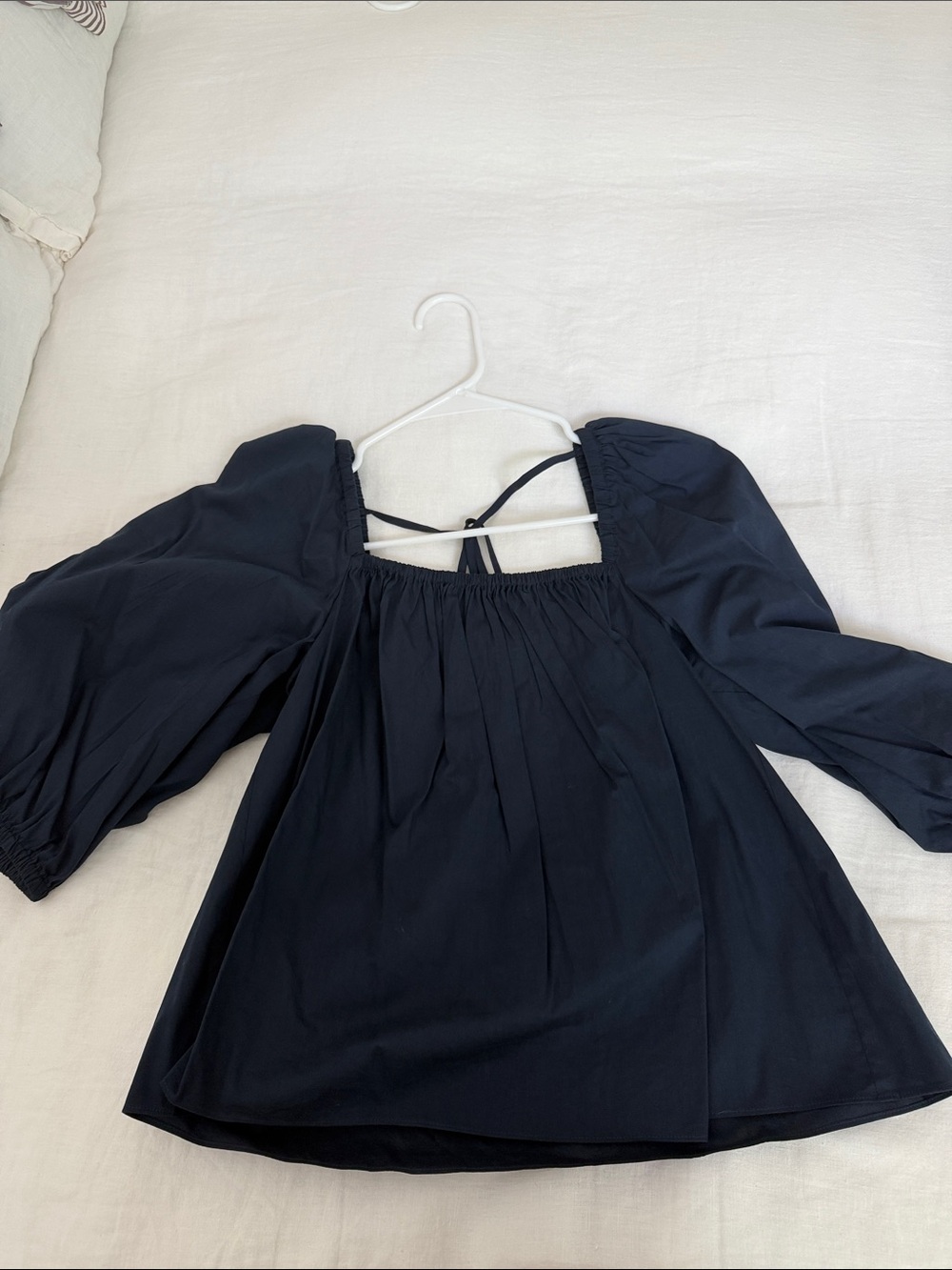 Square Neck Long Sleeve Blouse